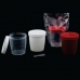 FRASCO COLETOR UNIVERSAL EM POLIPROPILENO 80ML TAMPA VERMELHA