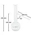 BALAO DE DESTILACAO DE VIDRO COM SAIDA LATERAL PARA METODO ASTM D86 