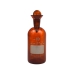 FRASCO BOD (DBO) ÂMBAR COM ROLHA DE VIDRO CAP. 300ML JUNTA 20MM