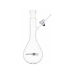 BALÃO DE SCHLENK DE VIDRO JUNTA 24/40 SAÍDA LATERAL C/ TORNEIRA DE VIDRO CAP. 500ML