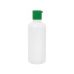 FRASCO PL&Aacute;STICO BRANCO COM TAMPA ROSCA FLIP TOP COR VERDE CAP. 120ML