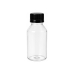 FRASCO PET CRISTAL TAMPA ROSCA PRETA CAP. 100ML