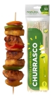 Palito Espetinho Bambu P/ Churrasco E Hamburguer 50un 25cm Bege