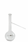 BALÃO DE DESTILAÇÃO DE VIDRO COM SAÍDA LATERAL