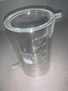 Becker Encamisado 600ml Vidro Boro Reforçado 