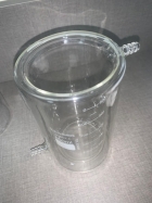 Becker Encamisado 600ml Vidro Boro Reforçado 