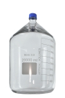 FRASCO REAGENTE BORO 3.3 INCOLOR COM TAMPA DE ROSCA AZUL