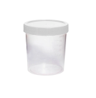 FRASCO COLETOR UNIVERSAL EM POLIPROPILENO 80ML TAMPA BRANCA