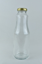 FRASCO TIPO GARRAFA DE VIDRO PARA SUCO COM TAMPA METALICA 500ML