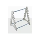 SUPORTE HORIZONTAL PARA 12 PIPETAS EM POLIPROPILENO BRANCO