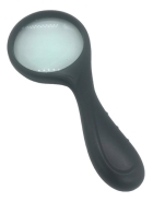 LUPA COM LENTE DE VIDRO CABO ANATOMICO DIAM. 90MM Yt88007 Preta Plástico