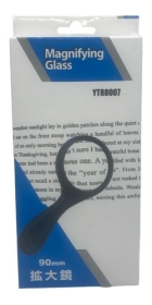 LUPA COM LENTE DE VIDRO CABO ANATOMICO DIAM. 90MM Yt88007 Preta Plástico