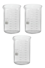 KIT 3 COPO BECKER FORMA BAIXA DE VIDRO GRADUADO, GRIFFIN, CAP. 5000ML