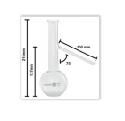 BAL&Atilde;O DE DESTILA&Ccedil;&Atilde;O DE VIDRO COM SA&Iacute;DA LATERAL PARA M&Eacute;TODO ASTM D86