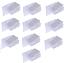 KIT COM 10 CAIXAS GERBOX TRANSPARENTE COM CALCO E TELA INOX