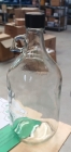 FRASCO GARRAFA INCOLOR TIPO GROWLER DE VIDRO TAMPA BAQUELITE