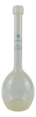BALAO VOLUMETRICO COM TAMPA DE ROSCA CAP. 250ML NALGENE