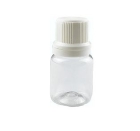 FRASCO PET CRISTAL COM TAMPA DE ROSCA E LACRE BRANCO CAP. 10ML KIT COM 10 UND