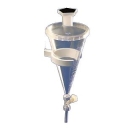 FUNIL DE SEPARACAO (DECANTACAO) EM TPX COM TAMPA 500ML