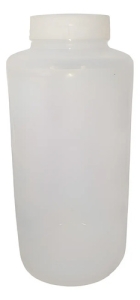 FRASCO REAGENTE BOCA LARGA DE POLIPROPILENO, SEM GRADUACAO, COR INCOLOR, CAP. 1000ML
